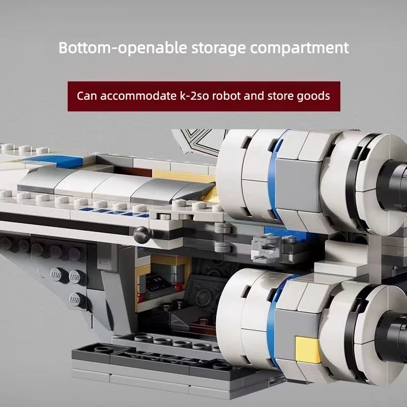 New Rebel U-Wing Starfighter Building Blocks Compatible with 75399 Toys for Kids Gifts