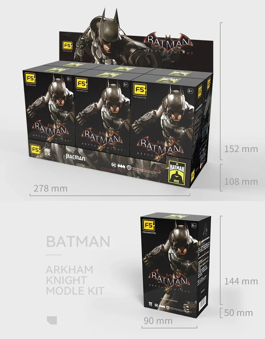 F5 ROUNDD CULTURE Batman: Arkham Knight Deathstroke Red Hood Anime Figure Blind Box Assemble Movable Model Toys Collection Gifts