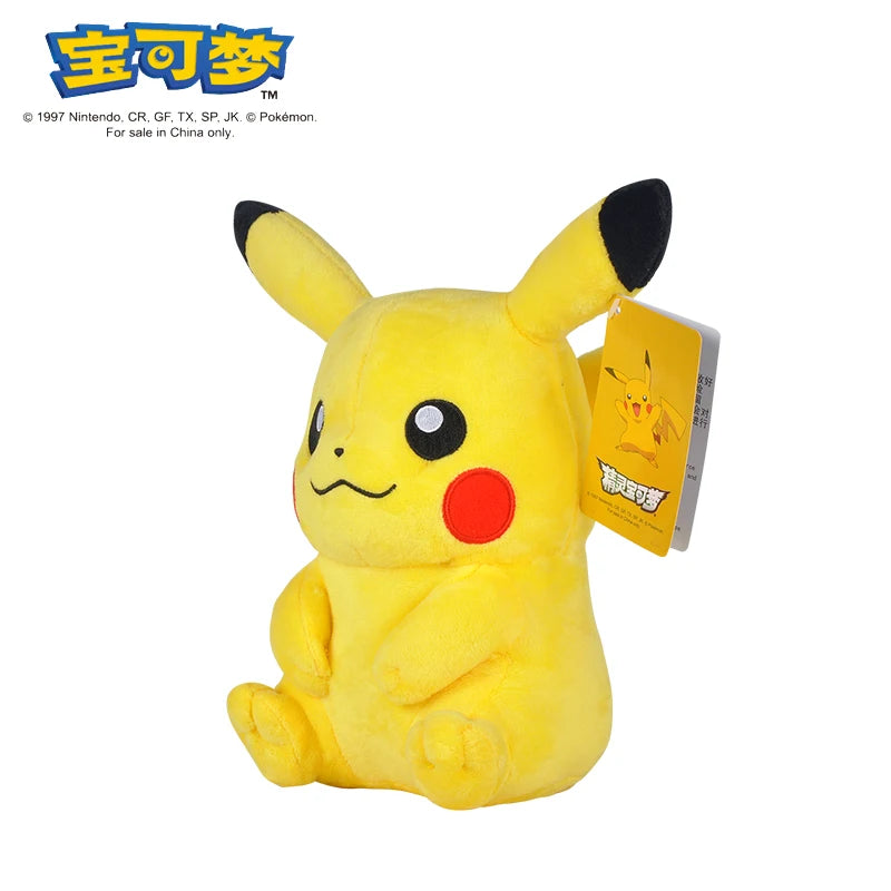 POKEMON Original Plush Toy Gengar Mimikyu Pikachu Charizard Genuine Kawaii Plush Doll Soft Cute Cartoon Piplup Toy for Kids Gift