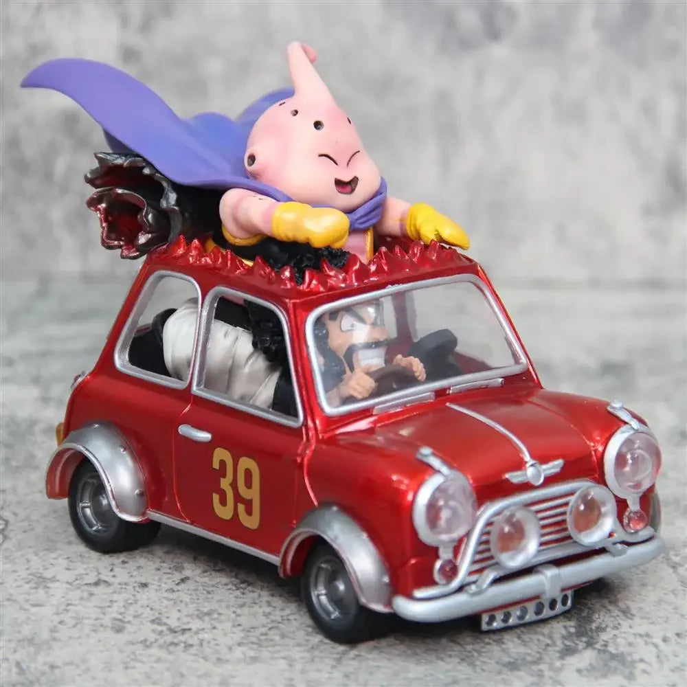 12cm Dragon Ball Z Fat Buu Anime Figures Majin Buu Figurine Mr. Satan Drive Car Pvc Statue Collectible Model Decoration Gift Toy