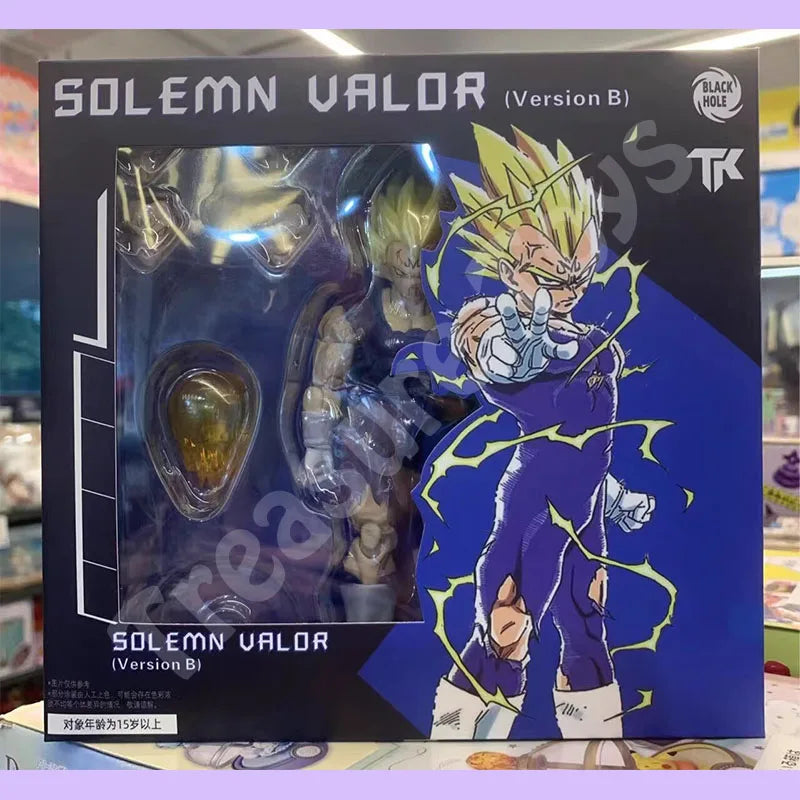 Black Hole & TK Dragon Ball Z SHF Super Saiyan SSJ Majin Vegeta Full Power Battle Damage Anime Action Figures Models Gifts Toys
