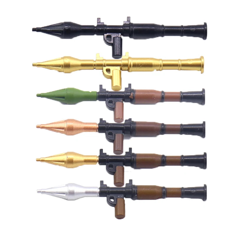 5/10 WW2 Soldier Weapons Building Block Two-color Printing Machine Rifle Submachine Sniper Guns Military Accessories Bricks C238