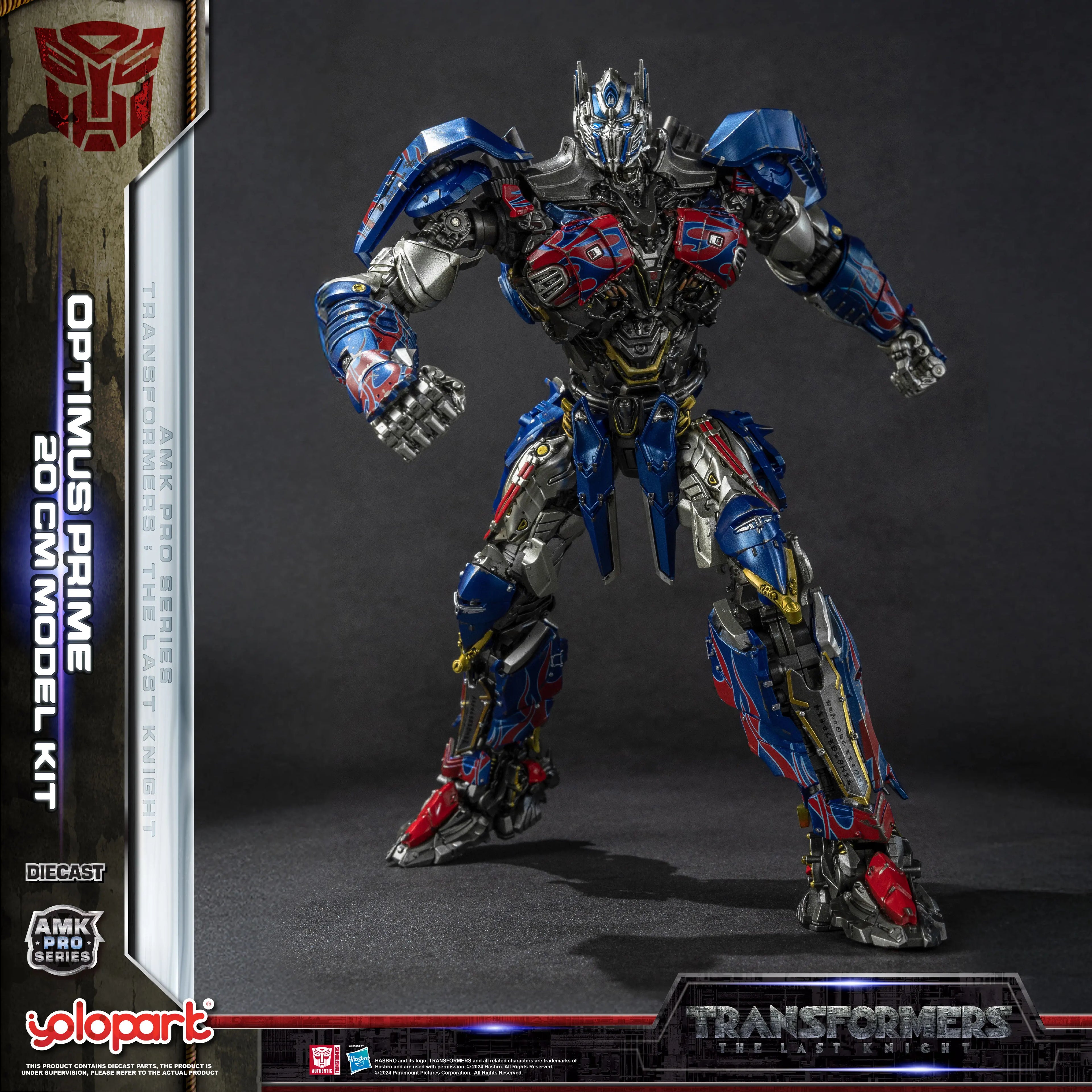 YOLOPARK Transformers Model: The Last Knight AMK PRO Series 20cm Optimus Prime Model Kit Action Figures Toy For Boy Men