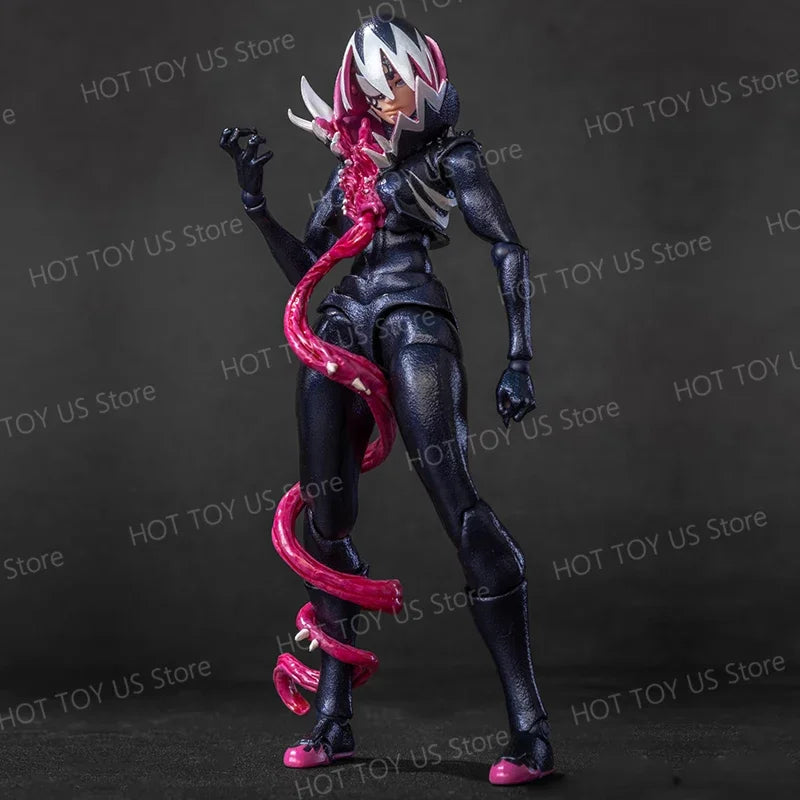 Venom Gwen Action Figures Anime Figurine Kaiyodo Amazing Yamaguchi Revoltech Statue Ko Model Gk Collection Kid Toy Gift