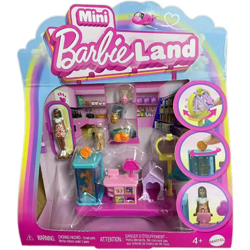 New Mini Barbieland Doll Surprise Toys Coollectible Pet Playset With 1.5-Inch Doll Playing House Toy For Girls Birthday Gift