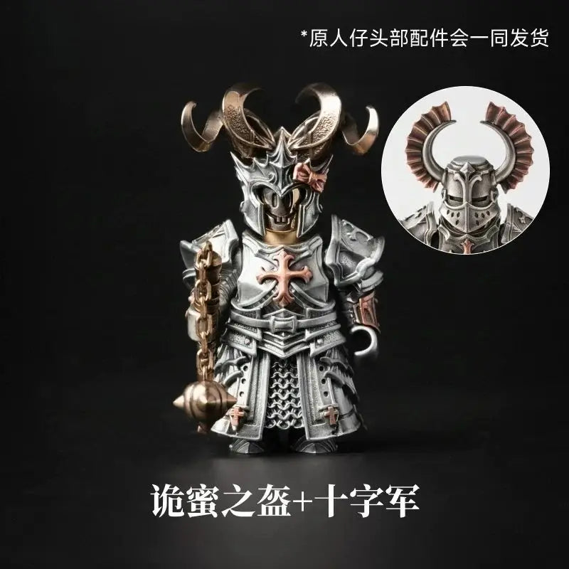 2026 Big Player Series Strange Helmet DIY Head Magnetic Detachable Metal Figurine Desktop Decoration Cultural Creative Souvenir