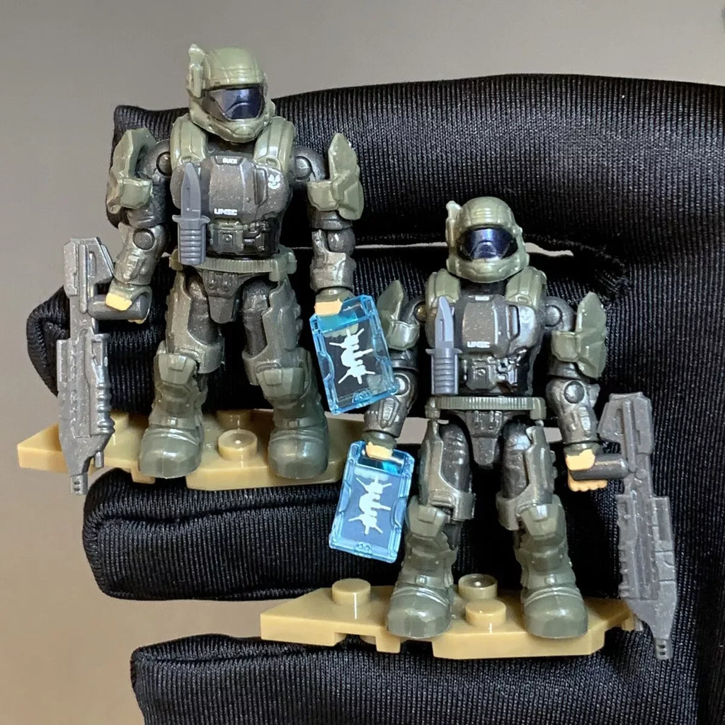 Mega Bloks Construx UNSC Marine Infinite Series Recon Getaway Elite Mercenary Spartan  Brute Troopers Micro Figures Toys
