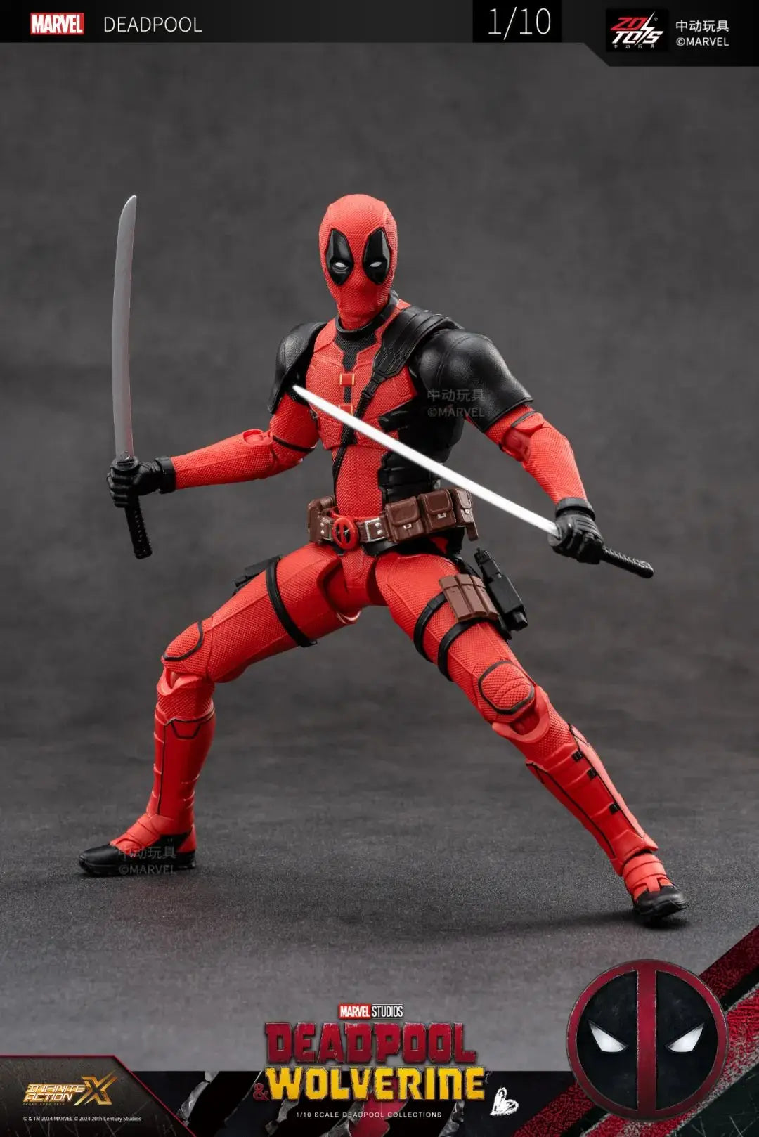 ZD Toys Deadpool & Wolverine Action figures Deadpool Boxed Wolverine Collection Adult Action Figures Kids Toy