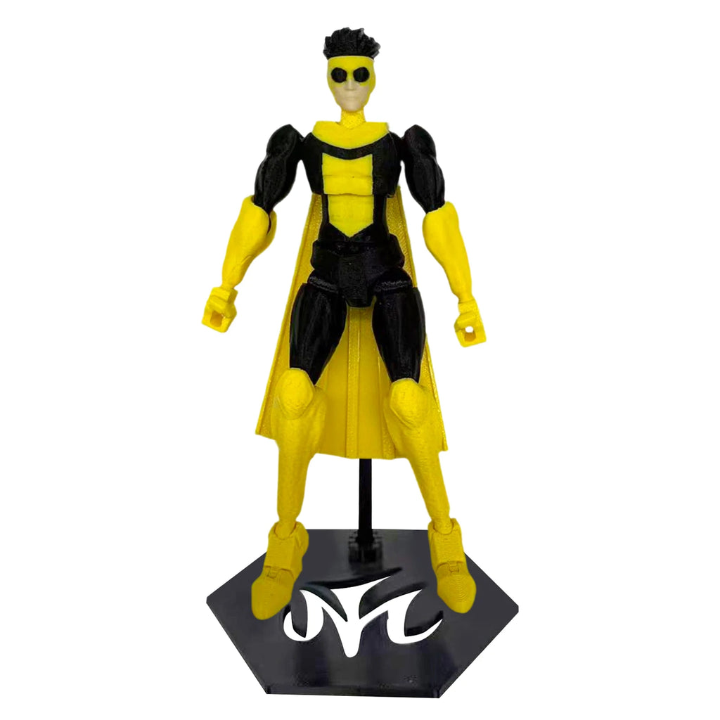 Multi-Joint Action Figure - Invincible T13 3D Printed Collectible with Base, Anti-Fall Joint Locks & UV-Resistant Coating Deskto