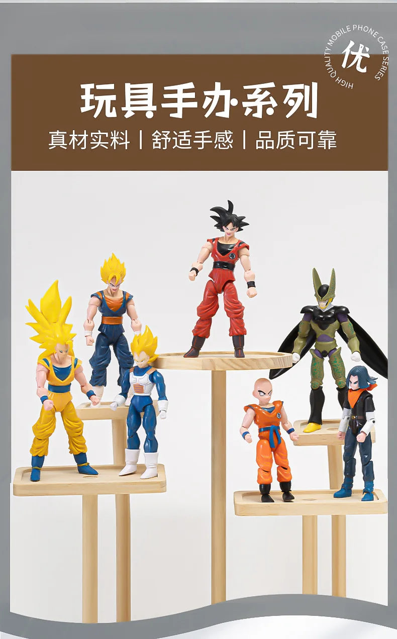 Anime Dragon Ball Z Action Figures Set-Son Goku Son Gohan Vegeta Frieza-Collectible Assembly Model Toys Boys Festival Gifts