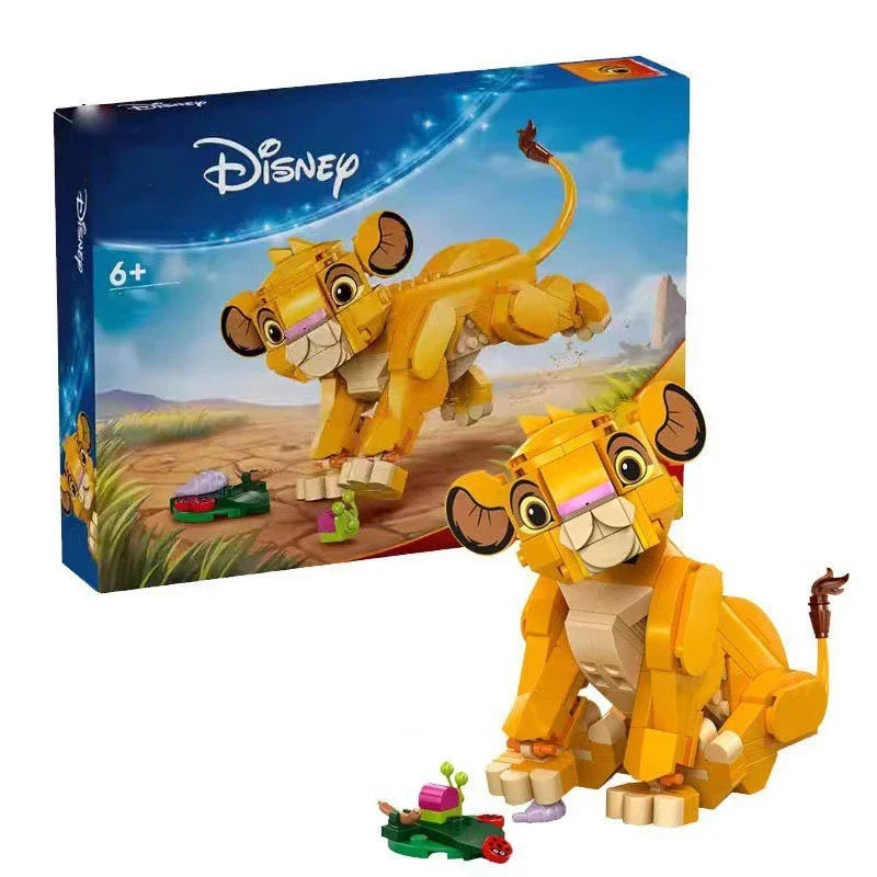 Disney The Lion King Classic Movie Series 29cm Simba Model Building Blocks Children's Boys and Girls Toy Gift Set