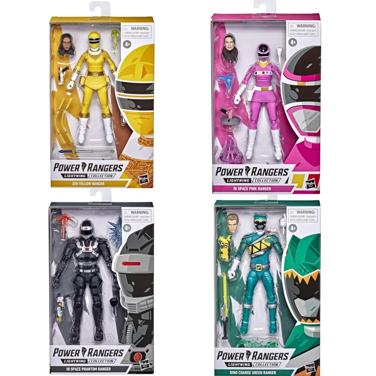 Power Rangers Lightning Collection Zeo Yellow Ranger in Space Phantom Ranger Pink Ranger Dino Charge Green Ranger Action Figures