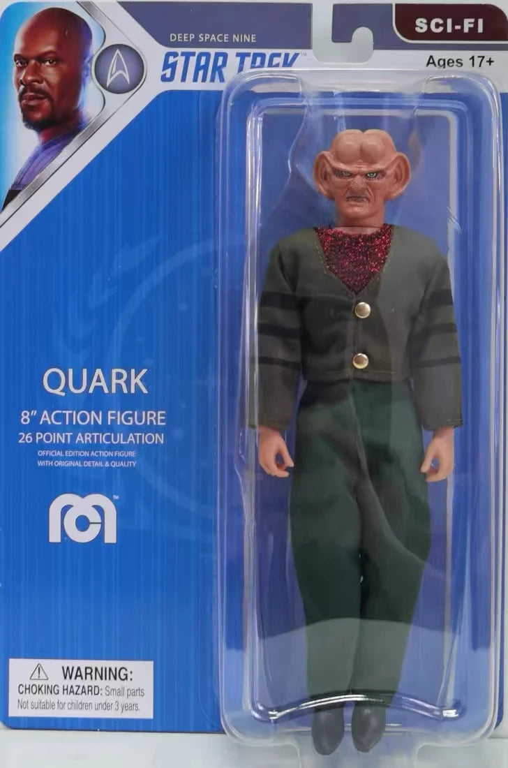 Original 8 Inch Mego Action Figure Star Trek MR.Spock Captain Benjamin Kor Quark Movie Character Collectible Toy Gift