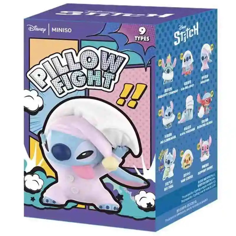 New Cartoon Disney Stitch Needle Pillow Battle Series Blind Box Action Figure Decor Ornament Cute Needle Doll Toy Birthday Gifts