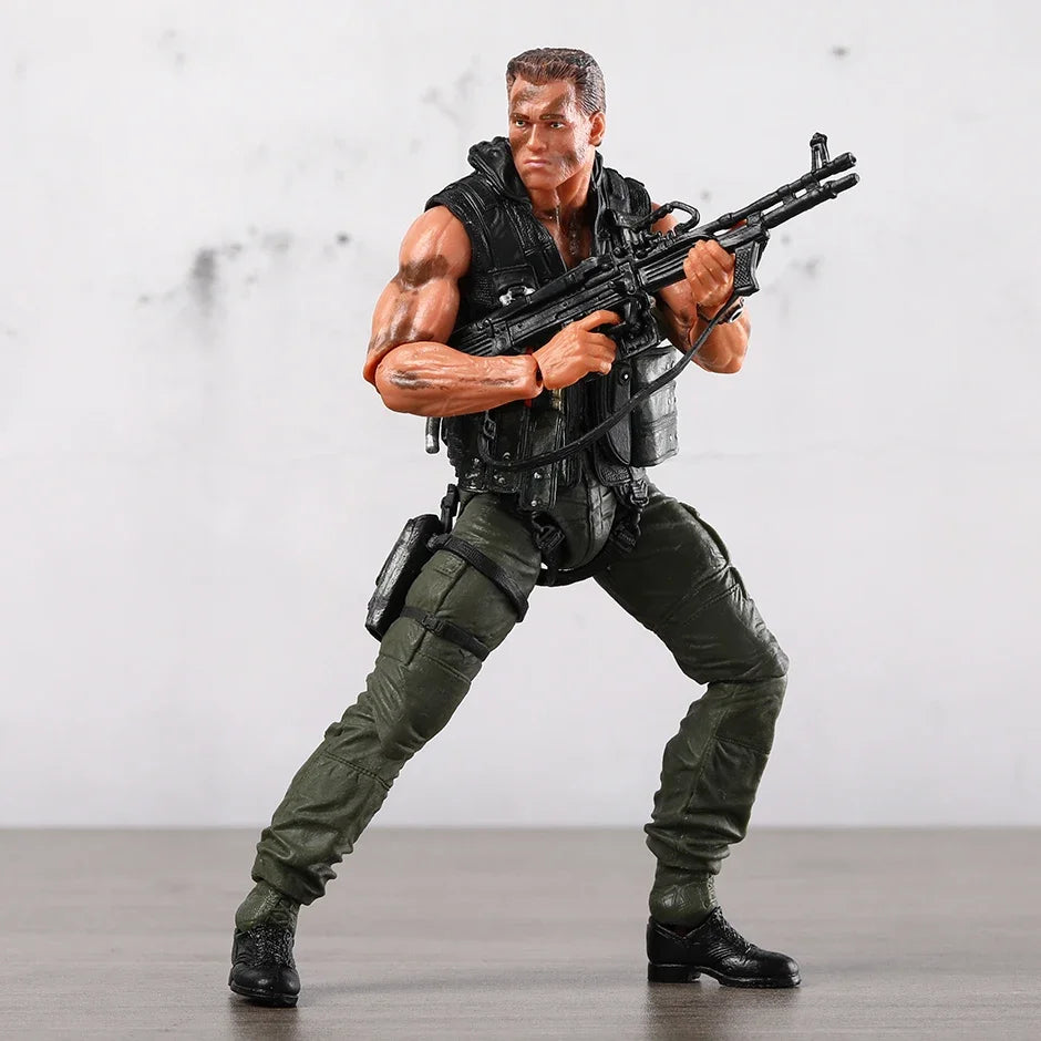 NECA Arnold Schwarzenegger Commando Matrix 30th Anniversary Action Figure Figurine Collectible Model Doll Toy