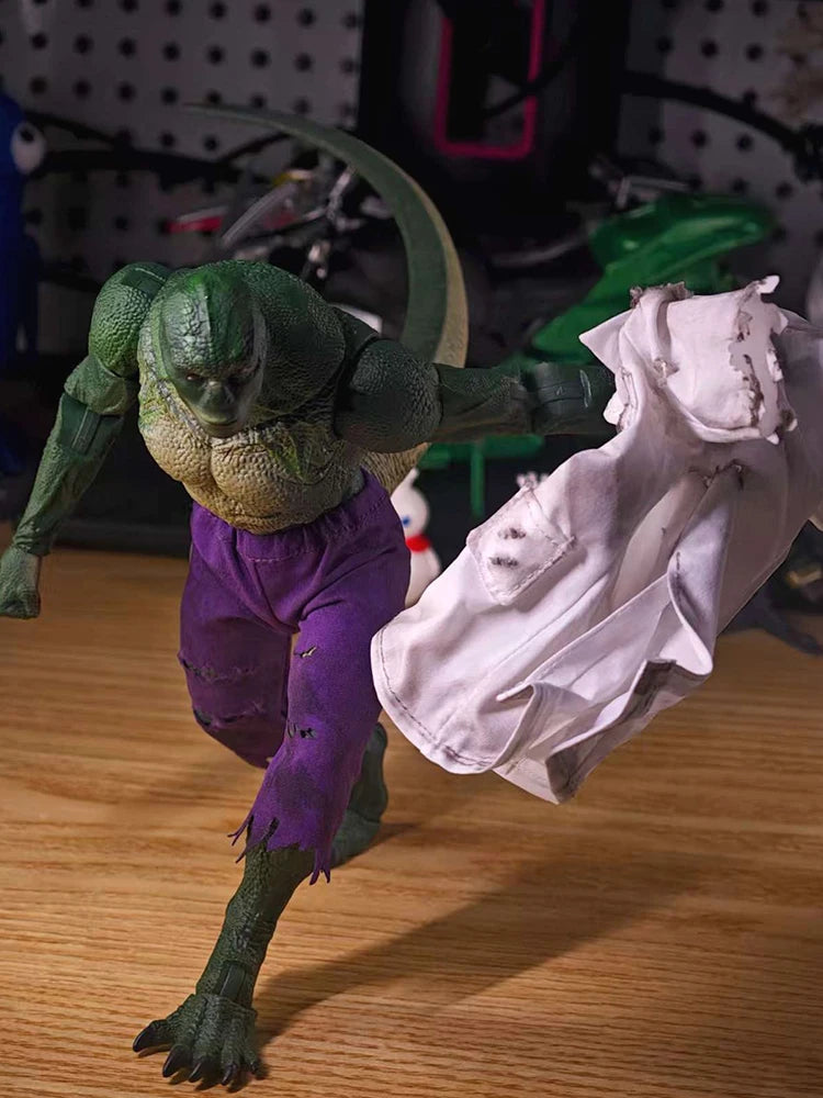 1/12 Scale Doc. Lizard Action Figure White Ripped Coat Purple Shorts Clothes Toys Accessory For 6" Ml Soldier Diy Decoration