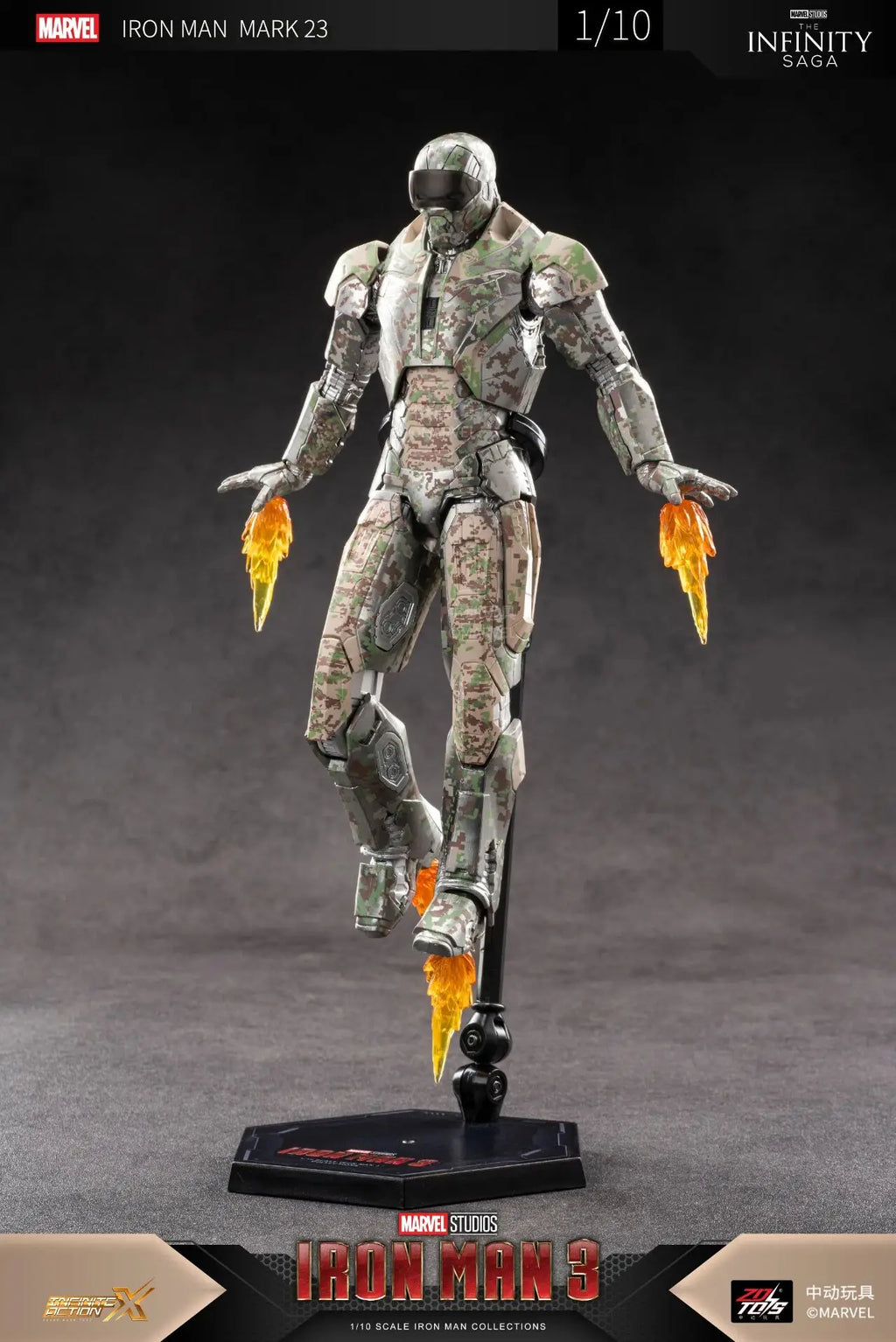 ZD Toys Marvel Avenger Iron Man Mark23 Shades Action Figure Collections Gift