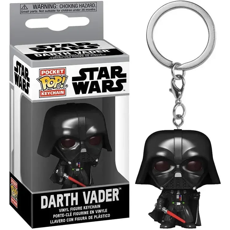 FUNKO Pop Star Wars Luke Skywalker Hera Sindula Asocapotan Laya IG-11 Chewbacca R2-D2 Darth Vader Assault Team Pocket Keychain