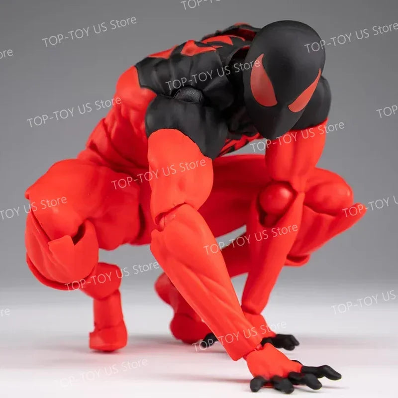 Mess Toys Spider-Man Symbiote Suit & Scarlet Spider Anime Action Figures - Collectible Gift Set