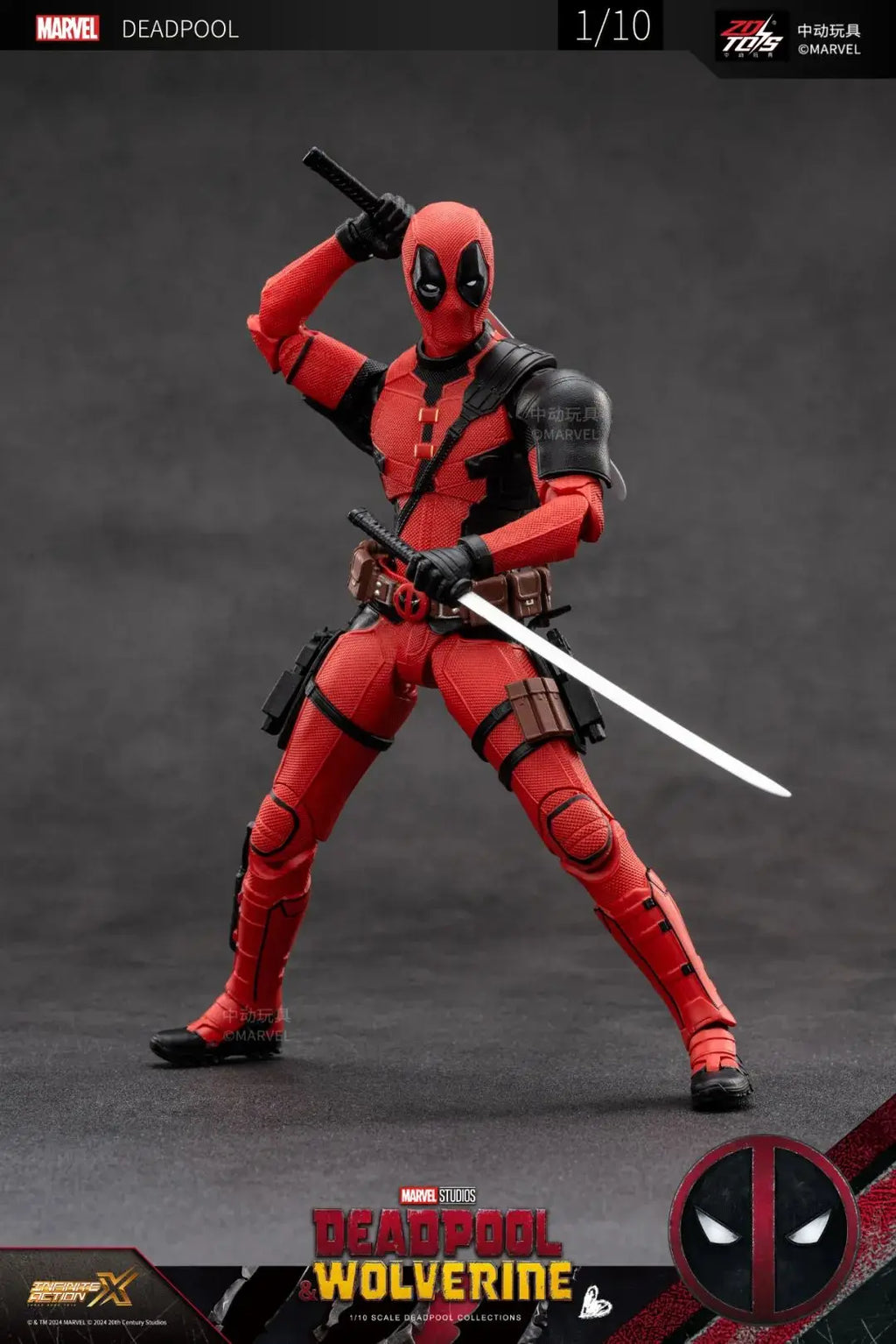 ZD Toys Deadpool & Wolverine Action figures Deadpool Boxed Wolverine Collection Adult Action Figures Kids Toy