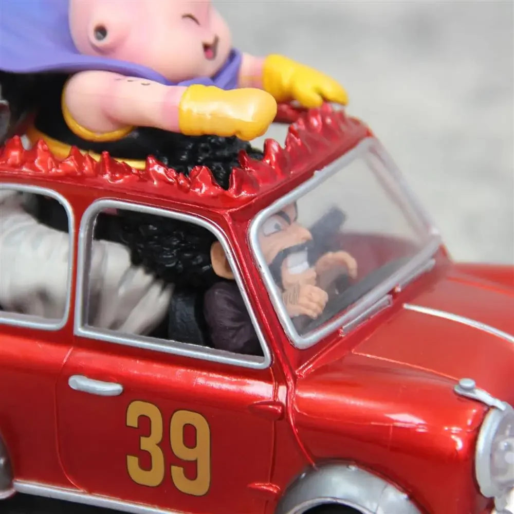 12cm Dragon Ball Z Fat Buu Anime Figures Majin Buu Figurine Mr. Satan Drive Car Pvc Statue Collectible Model Decoration Gift Toy