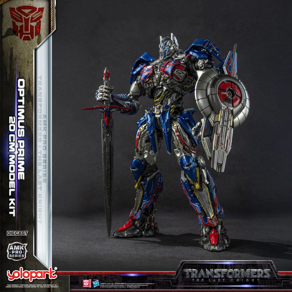 YOLOPARK Transformers Model: The Last Knight AMK PRO Series 20cm Optimus Prime Model Kit Action Figures Toy For Boy Men
