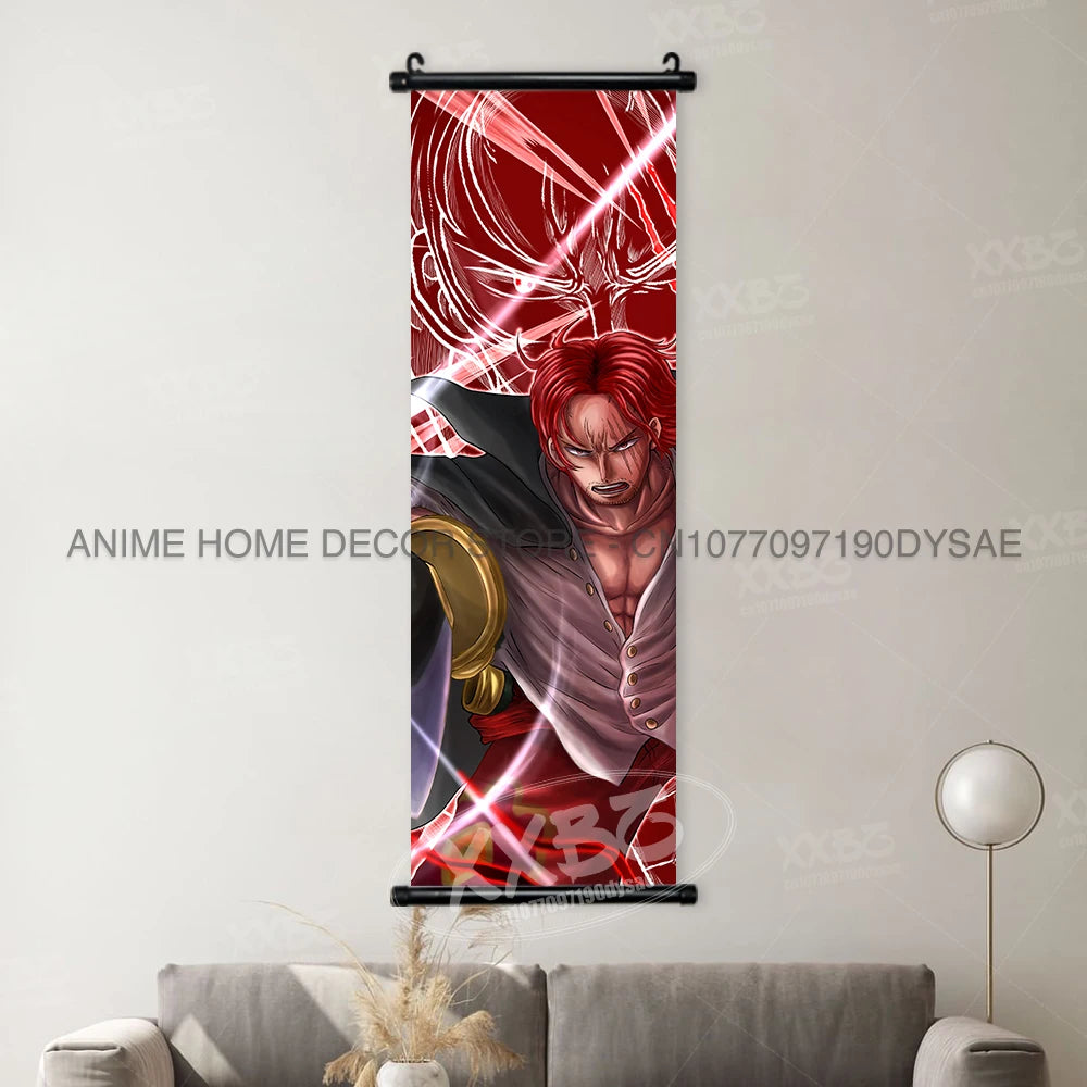 ONE PIECE Posters Anime Monkey D. Luffy Hanging Painting Yamato Scrolls Picture Nico Robin Home Decor Wallpaper Canvas Wall Art