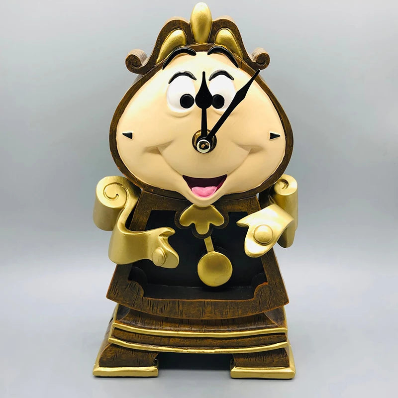 Disney Beauty And The Beast Cogsworth Mr Clock 24cm Action Figure Figurine Collection Decoration Toys Pvc Model Christmas Gifts