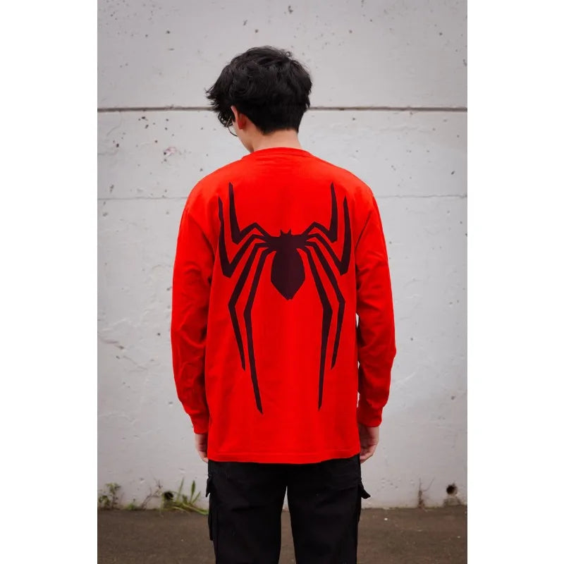 Spider-Man Tobey Maguire Cosplay Red Long Sleeved T-shirt Undershirt Costume New