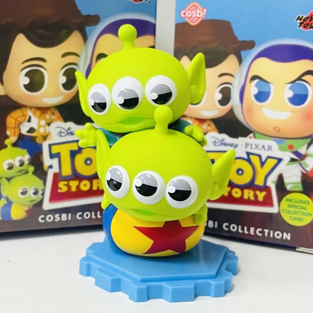 Disneys Cartoon Toy Story Alien Hamburger Statue Creative Three Eyes Alien Action Figure Fashion Brand Pvc Collection Model Gift