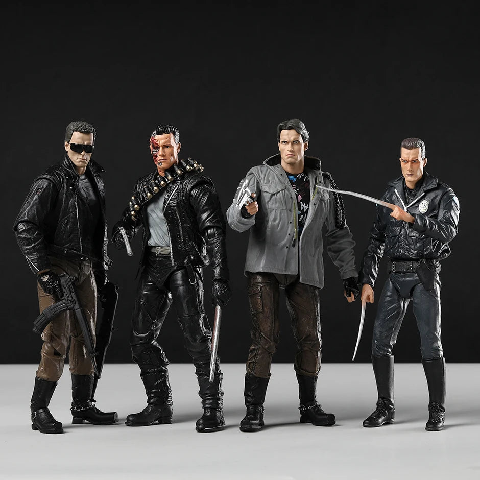 NECA Terminator T-800 T-1000 Action Figure Movable Joints Desktop Decoration Collection PVC Model Toy