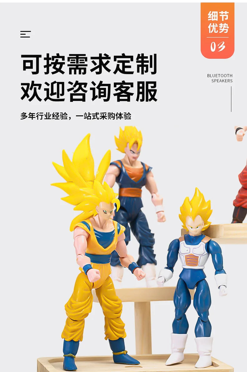 Anime Dragon Ball Z Action Figures Set-Son Goku Son Gohan Vegeta Frieza-Collectible Assembly Model Toys Boys Festival Gifts