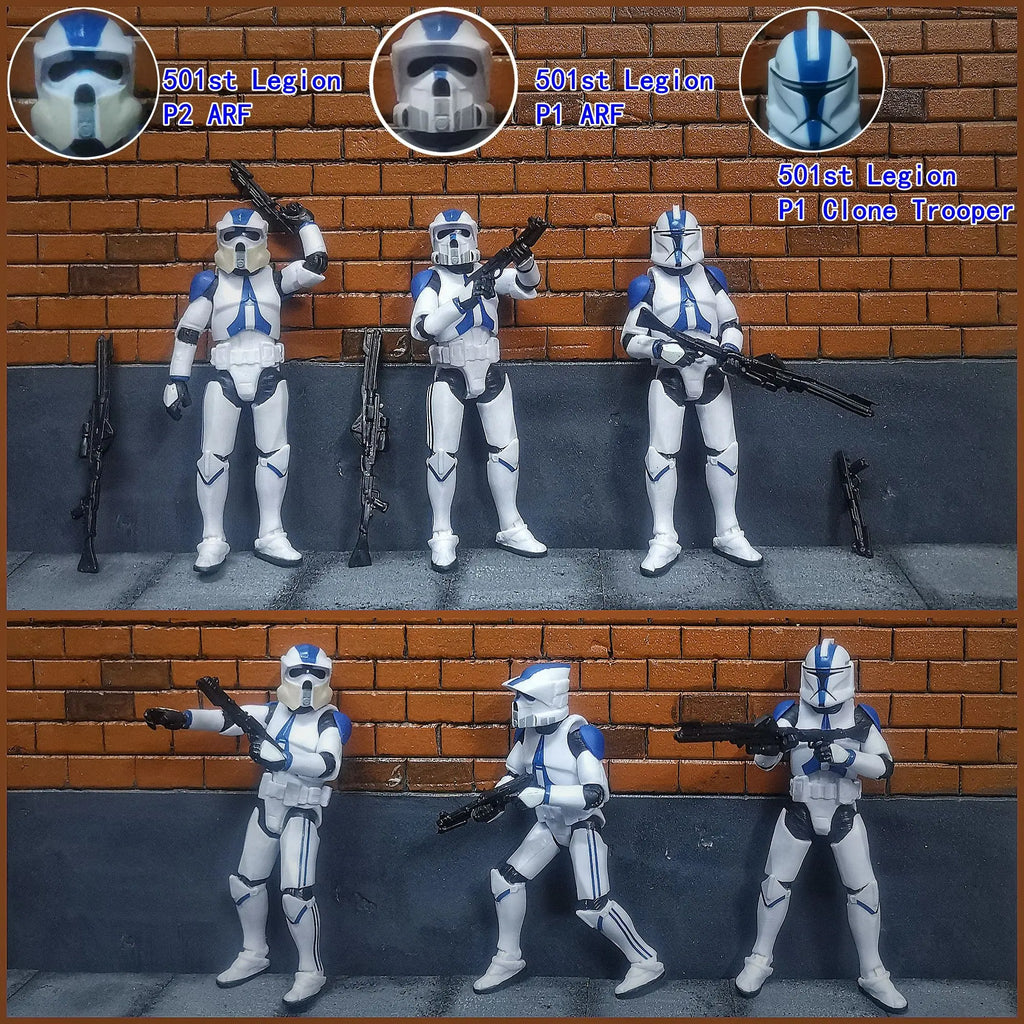 Star Wars 3.75 Inch Trooper 1/18 501st Legion Action Figure Hardcase REX Anakin Dogma Tup Toys Model Loose