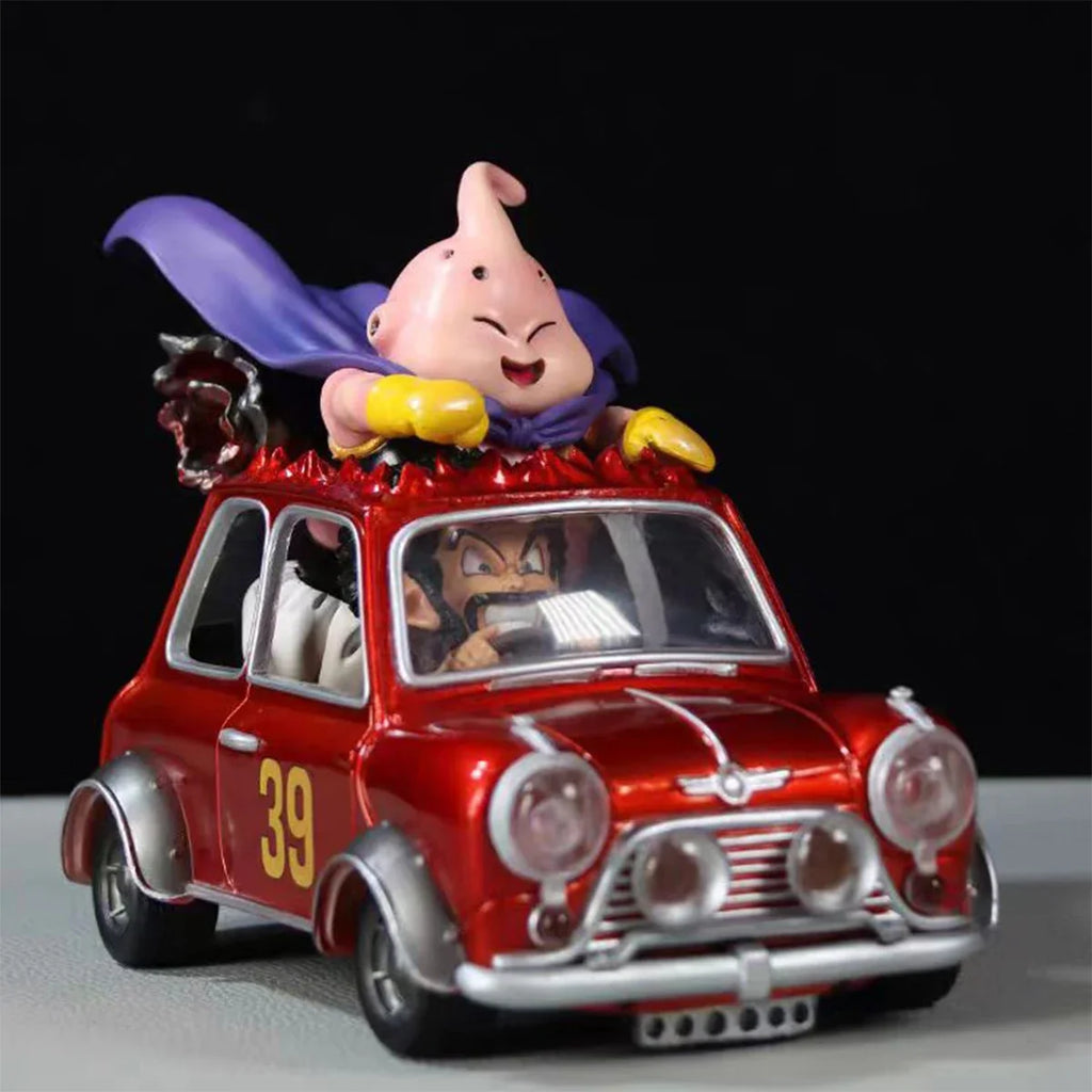 12cm Dragon Ball Z Fat Buu Anime Figures Majin Buu Figurine Mr. Satan Drive Car Pvc Statue Collectible Model Decoration Gift Toy