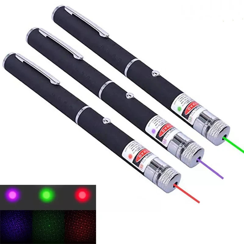 (Do not provide batteries) Green Red Laser Pointer Teaching Tool Pet Automatic Cat Toys Laser Focus Lazer Pen Combination