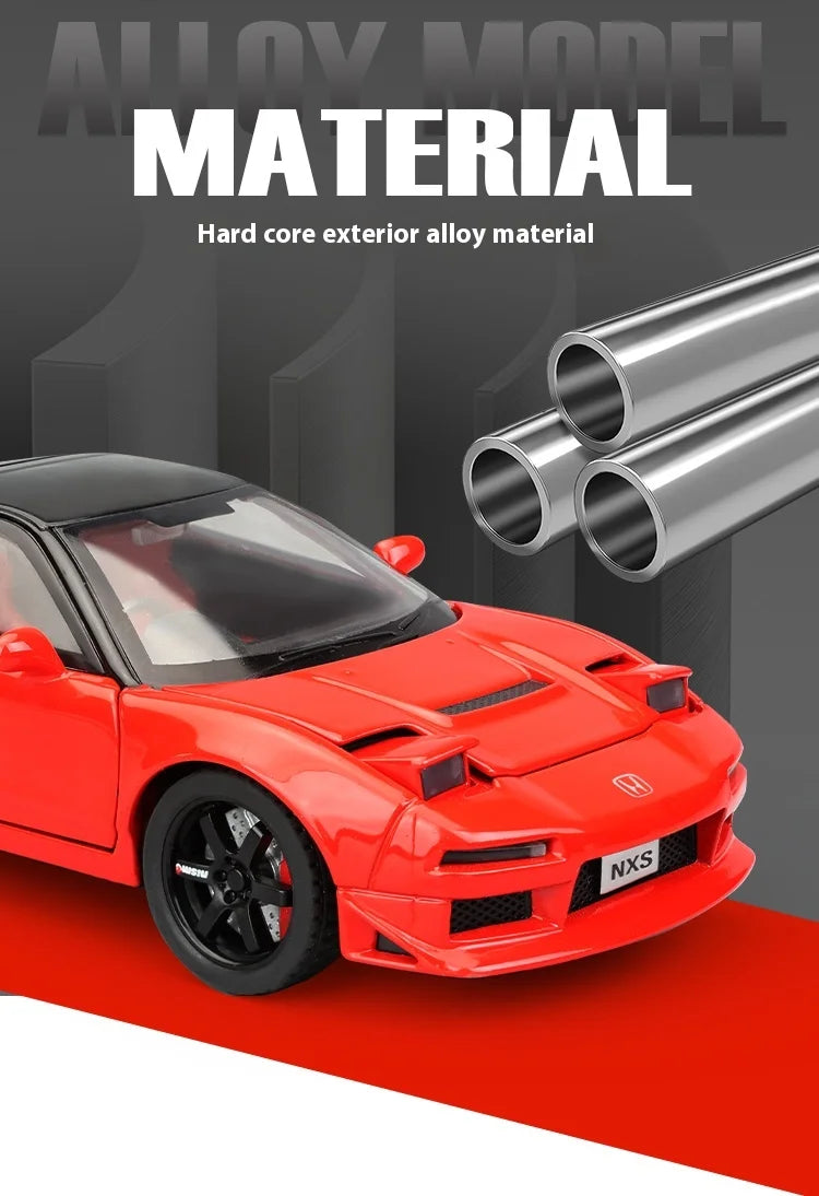 1:32 Honda Acura NSX NA1 Supercar Racing Sports Couple Alloy Metal Diecast Model Car Sound & Light Collection Simulation Gifts