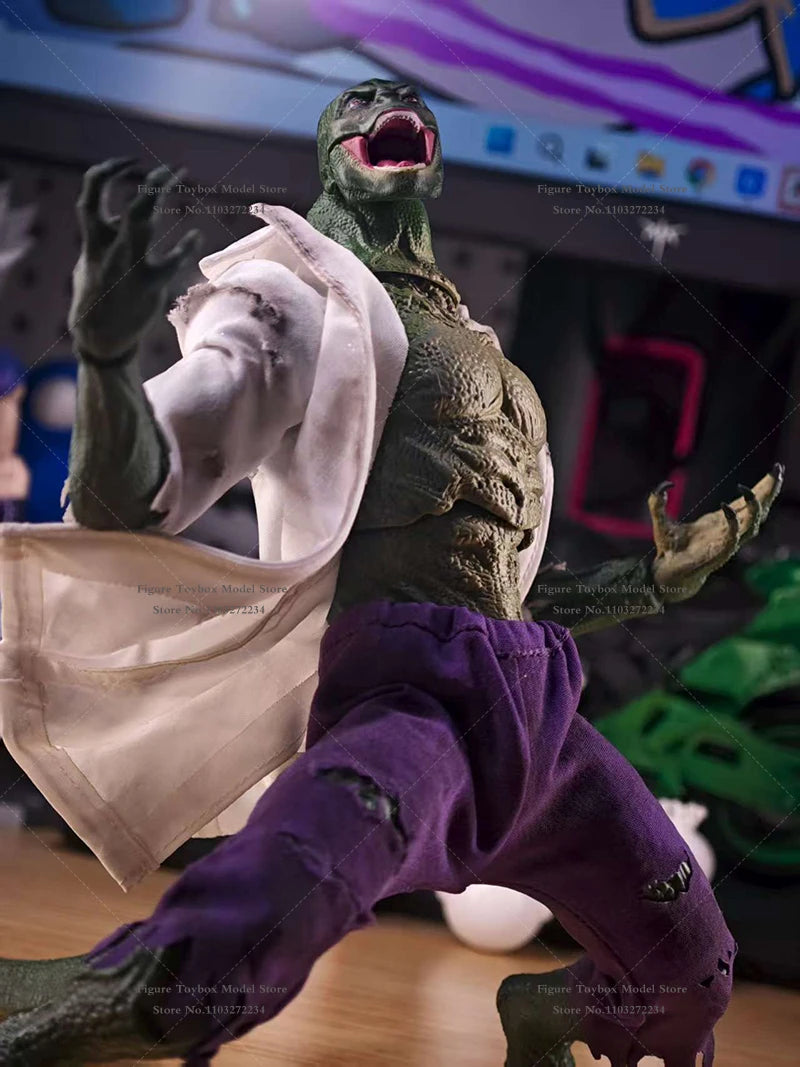 1/12 Scale Doc. Lizard Action Figure White Ripped Coat Purple Shorts Clothes Toys Accessory For 6" Ml Soldier Diy Decoration