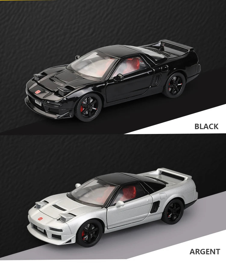 1:32 Honda Acura NSX NA1 Supercar Racing Sports Couple Alloy Metal Diecast Model Car Sound & Light Collection Simulation Gifts