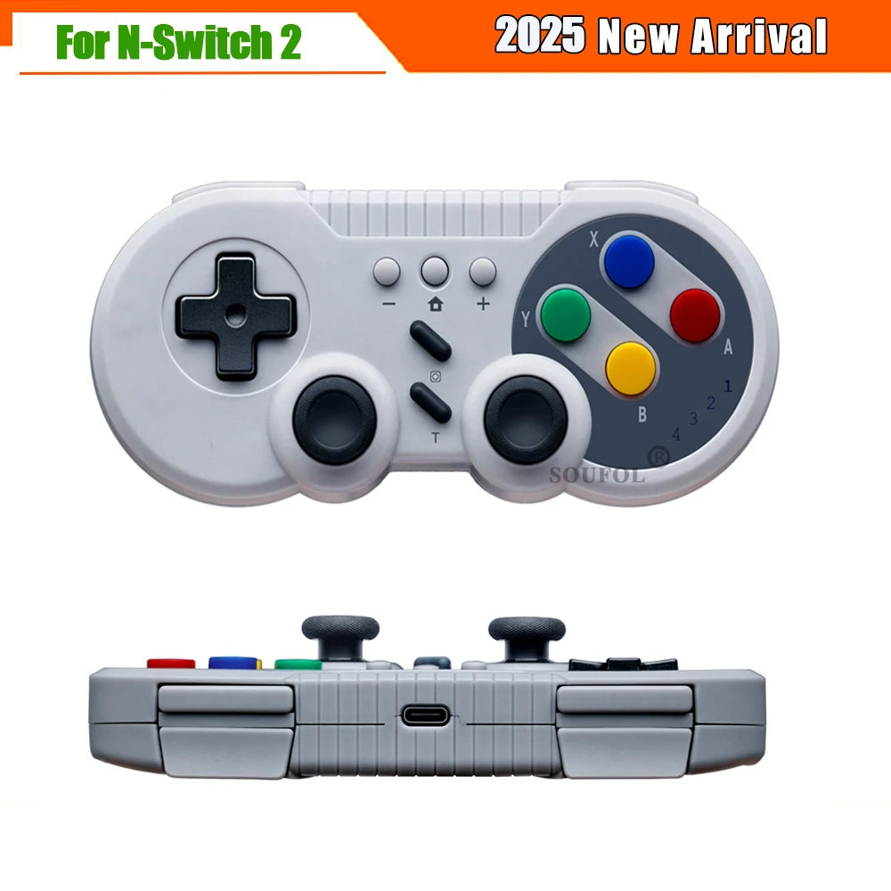 1/2PCS New Retro Wireless Game Console Mini Video Console with Game Player Wireless Game Controller for Switch 2 & Windows PC