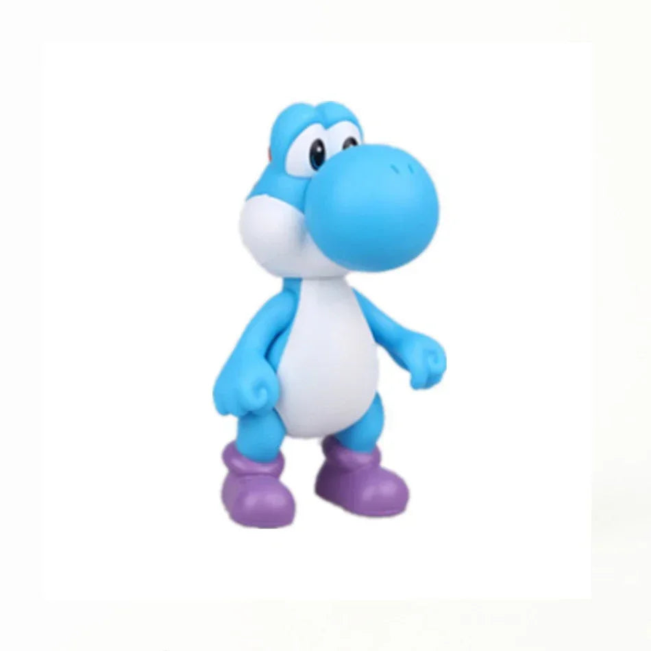 Super Mario Bros Cartoon Dolls Model Birthday Gift Anime Figures Luigi Yoshi Mario Creative Collectible Model Toys