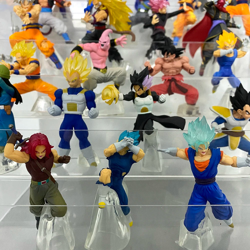 BANDAI DRAGON BALL Capsule Toys ACTION FIGURE Majin Buu Cell Vegeta IV Torankusu Son Goten Vegeta Cumber Small Scale Model GACHA