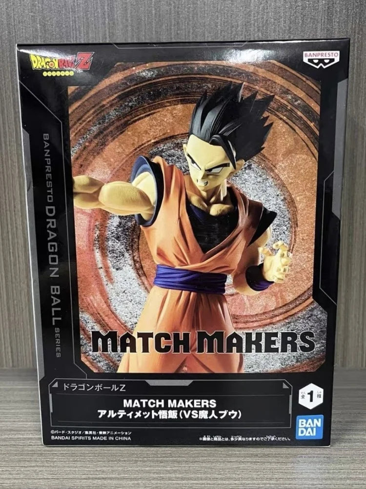 BANDAI Original Dragon Ball Z MATCH MAKERS Majin Buu Son Gohan Anime Action Figure Model Toys PVC Besktop Decorate Festival Gift