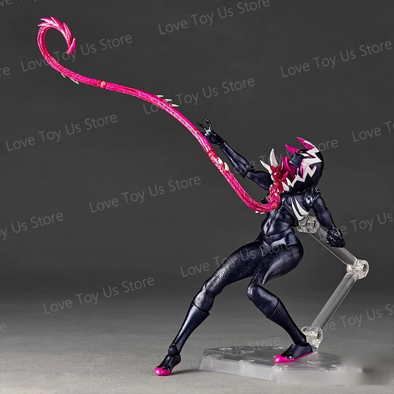 Venom Gwen Action Figures Anime Figurine Kaiyodo Amazing Yamaguchi Revoltech Statue Ko Model Gk Collection Kid Toy Gift