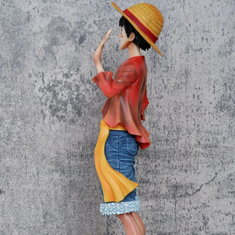 40.5CM One Piece Straw Hat Luffy Large Figure Animation Character Doll Statue Decoration Model Decoration Gift Toy
