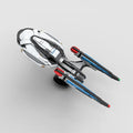 1050pcs MOC USS Enterprise NCC F Star Trek Online Space Model Building Blocks Room Accessories, Home Decor For Son Holiday Gift