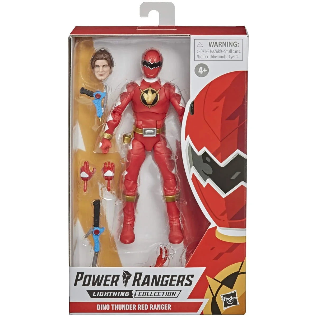 Power Rangers Lightning Collection Dino Thunder Red Ranger 6-Inch Premium Collectible Action Figure Toy with Accessories