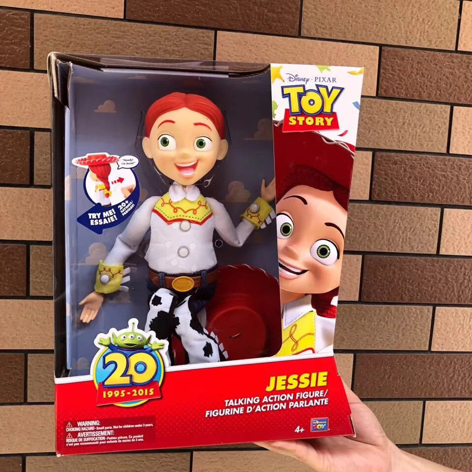 Hot 40cm Disney Pixar Toy Story Woody Action Figures English Movie Sound Character Doll Cloth Cowboy Birthday Gift For Children
