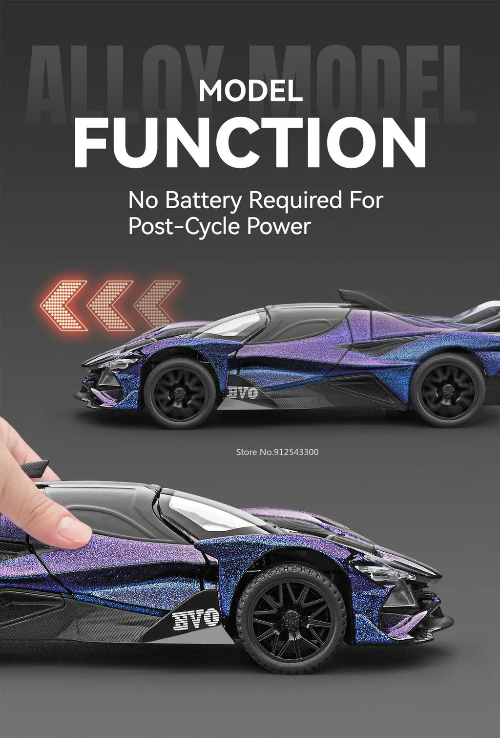 Scale 1:32 Apollo EVO IE Car Model Toy Metal Diecast Pull Back Super Cars Doors Opened Vehicle Models Best Gifts for Kids