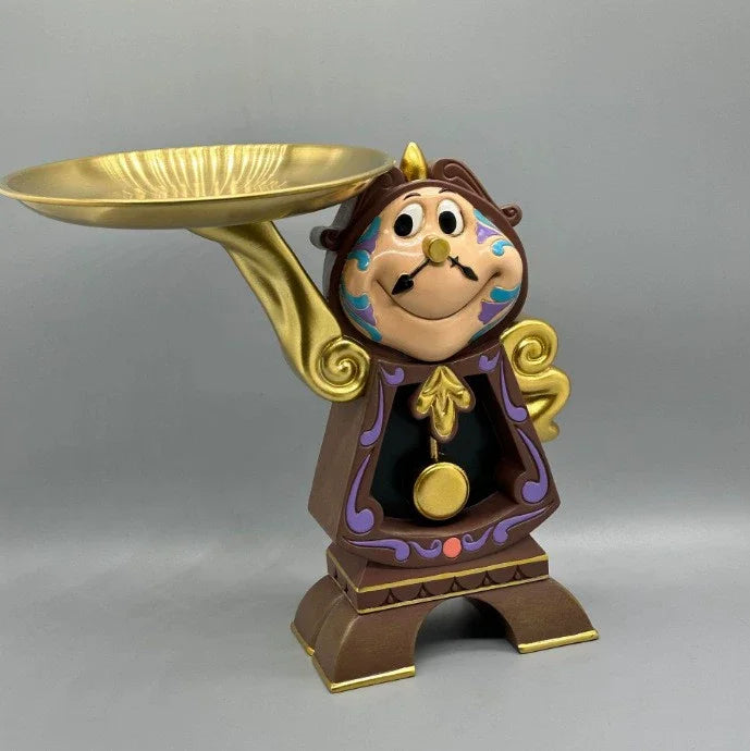 Disney Beauty And The Beast Cogsworth Mr Clock 24cm Action Figure Figurine Collection Decoration Toys Pvc Model Christmas Gifts