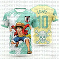 2026 Japan One Piece Luffy Football Jersey T-shirt Kids Football Special Jersey Kit Adult Men's Quick-Drying Sweatshirt